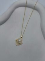 گردنبند تک مروارید کد 311068 - تصویر 2