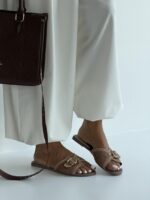 صندل حصیری تک سگک کد 141273 - تصویر 3