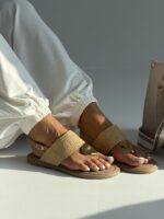 صندل لاانگشتی حصیری کد 141247 - تصویر 5
