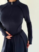 ست بلوز و شلوار نیم زیپ کد 161068 - تصویر 7