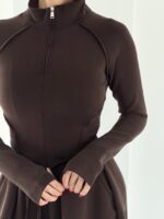 ست بلوز و شلوار نیم زیپ کد 161068 - تصویر 12