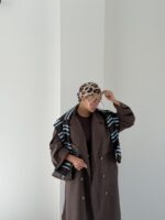 کت بلند دو تیکه کد 120469 - تصویر 10