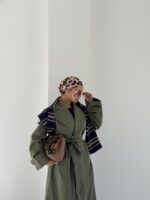 کت بلند بنددار کد 120471 - تصویر 4