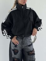 سوییشرت 3 خط طرح جیب کد 201116 - تصویر 12