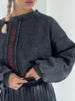 ست دورس و شلوار سنگشور کد 161038 - تصویر 2