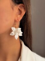 گوشواره سنگی برگ کد 311099