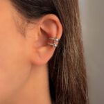 گوشواره ایرکاف نقره ای کد 311078