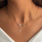 گردنبند گل و نگین کد 311073