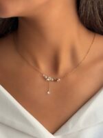 گردنبند گل و نگین کد 311073