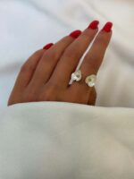 انگشتر گل دار کد 311080