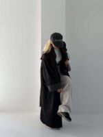 ست کیف و کت بلند راه راه کد 161051 - تصویر 11