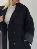ست کیف و کت بلند راه راه کد 161051 - تصویر 15