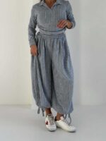 ست بلوز و شلوار بغل کش کد 161052 - تصویر 4