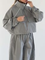 ست سوییشرت و شلوار بارونی نواردار کد 161050 - تصویر 15