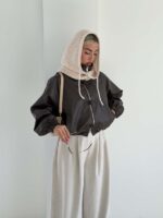 کت چرم گره ای کد 120457 - تصویر 12