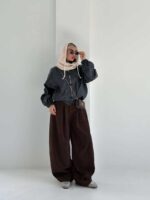 کت چرم گره ای کد 120457 - تصویر 17