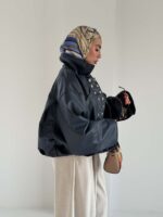 کت چرم 2 تیکه پانچی کد 120463 - تصویر 7