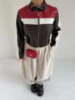 کت چرم 3 رنگ کد 120455 - تصویر 9