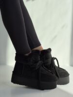 نیم بوت UGG لبه تدی کد 141405 - تصویر 6