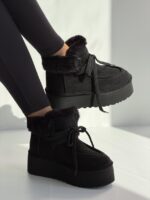 نیم بوت UGG لبه تدی کد 141405 - تصویر 8