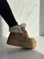نیم بوت UGG لبه تدی کد 141405 - تصویر 3