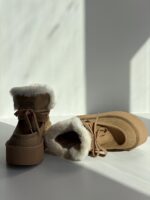 نیم بوت UGG لبه تدی کد 141405 - تصویر 5