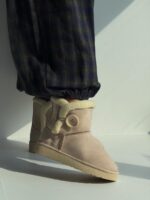نیم بوت UGG دکمه ای کد 141421 - تصویر 4