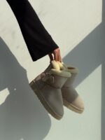 نیم بوت UGG دکمه ای کد 141421 - تصویر 6