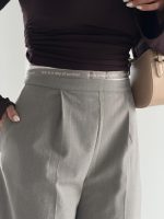 شلوار پارچه ای بغل زیپ QUZU کد 102496 - تصویر 2