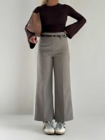 شلوار پارچه ای کمربندی QUZU کد 102497 - تصویر 4