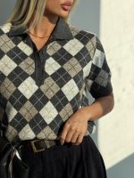 پلیور طرح لوزی QUSTYLE کد 201250 - تصویر 6