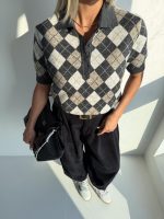 پلیور طرح لوزی QUSTYLE کد 201250 - تصویر 7